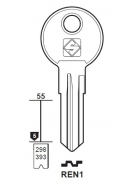 Silca REN1 Schlüsselrohling für RENZ