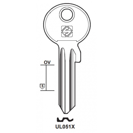 Silca UL051X Schlüsselrohling für UNIVERSAL