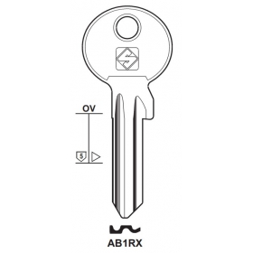 Silca AB1RX Schlüsselrohling für ABUS