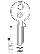 Silca AB2 Schlüsselrohling für ABUS