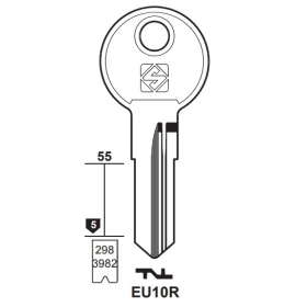 Silca EU10R Schl&uuml;sselrohling f&uuml;r EURO LOCKS