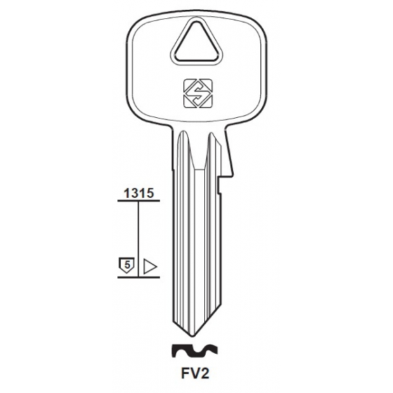 Silca FV2 Schlüsselrohling für FCV