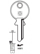 Silca HW1 Schlüsselrohling für HUWL