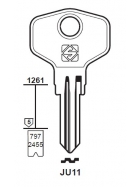Silca JU11 Schlüsselrohling für JU