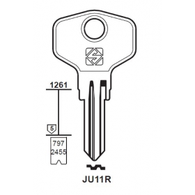 Silca JU11R Schlüsselrohling für JU