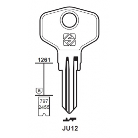Silca JU12 Schlüsselrohling für JU