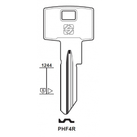 Silca PHF4R Schlüsselrohling für PFAFFENHAIN