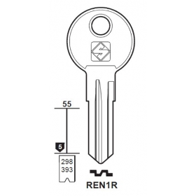 Silca REN1R Schlüsselrohling für RENZ