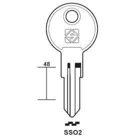 Silca SSO2 Schlüsselrohling für SISO