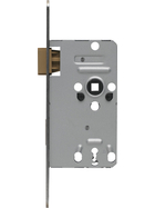 ABUS TK10 Einsteckschloss für leichte Innentüren (mit Buntbartschlüssel) DIN L links 20 mm rund HG hammerschlag gold