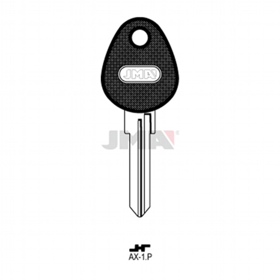 JMA AX-1P AXA Fahrzeug-Schlüsselrohling mit Kunststoffkopf